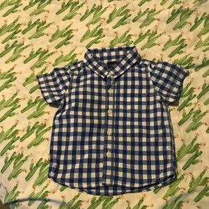 baby gingham button down